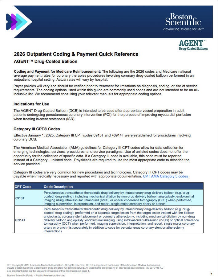 AGENT DCB Outpatient Coding Guide.