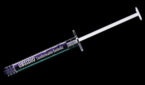 Obsidio™ Conformable Embolic vial.