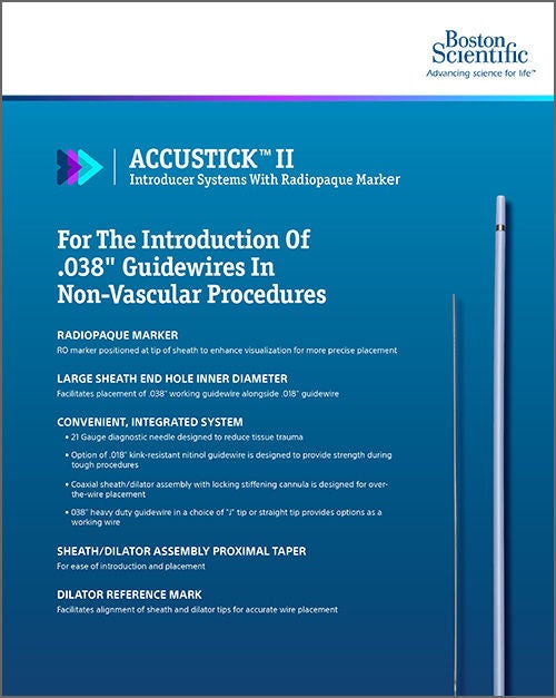 AccuStick brochure cover.