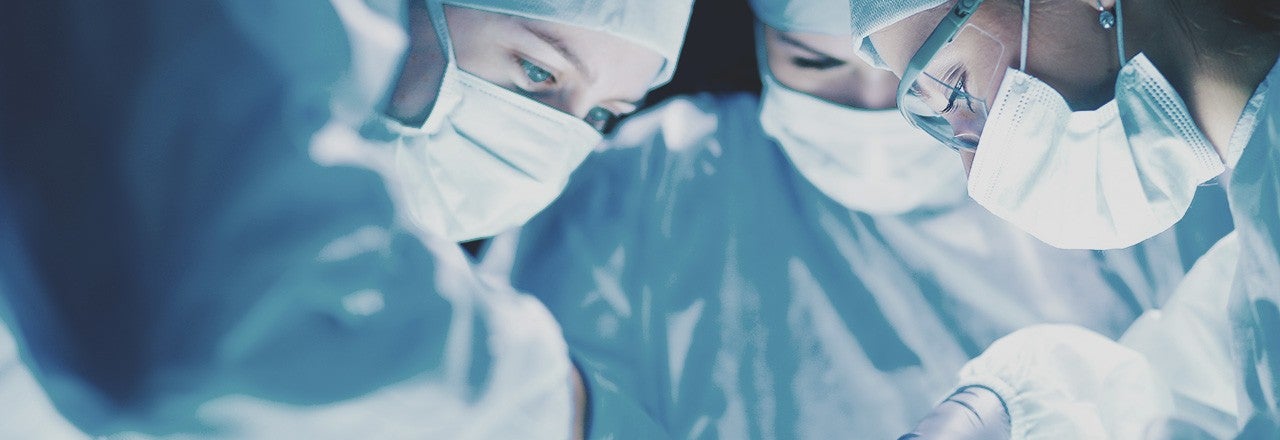 Physicians performing a procedure
