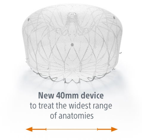 WATCHMAN FLX Pro device showing the size range up to 40mm
