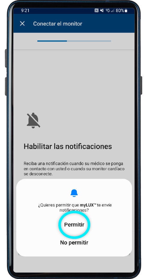 screen prompt to allow notifications
