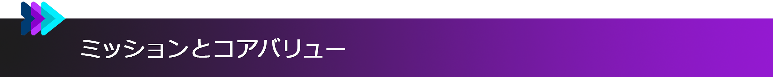 ミッションとバリュー