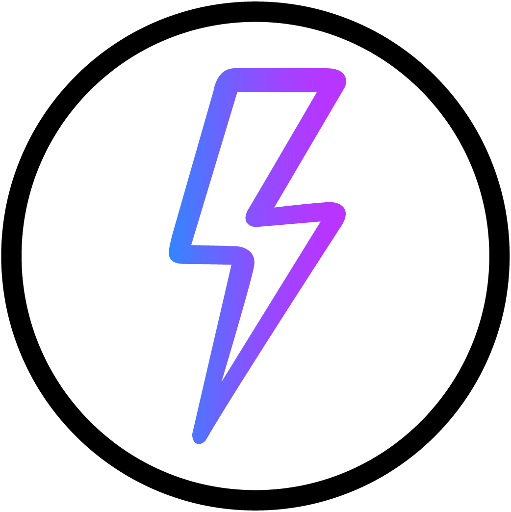 Icon of lightening bolt.