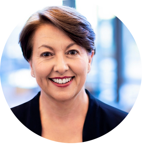 Wendy Carruthers Boston Scientific Executive Vice President of Human Resources smiling into camera.