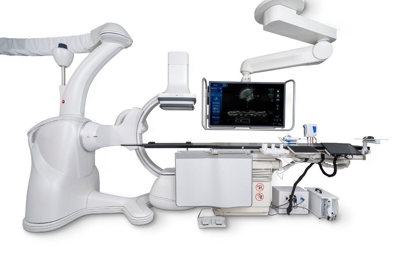 AVVIGO+ Integrated System in cath lab setup.