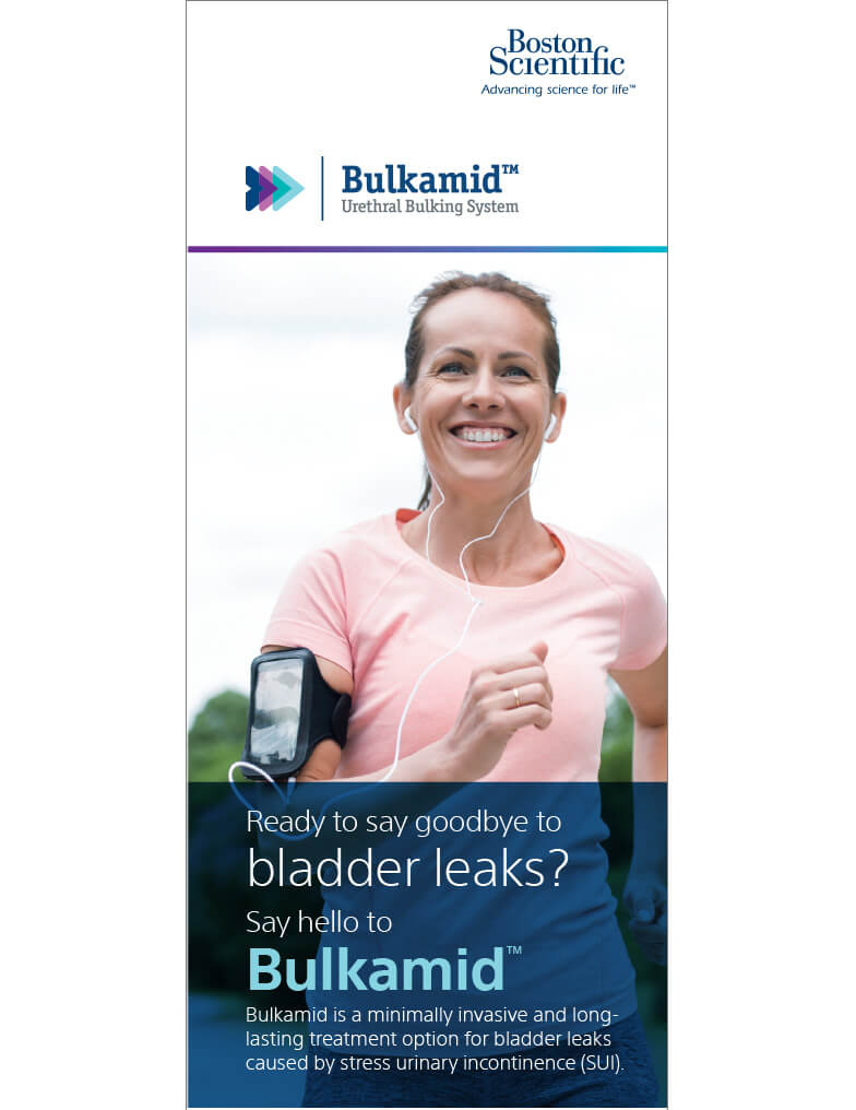 Bulkamid™ Urethral Bulking System patient brochure.