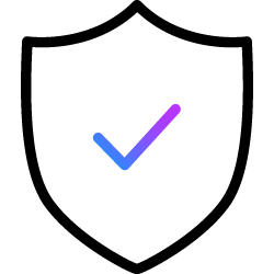 Icon shield with check.