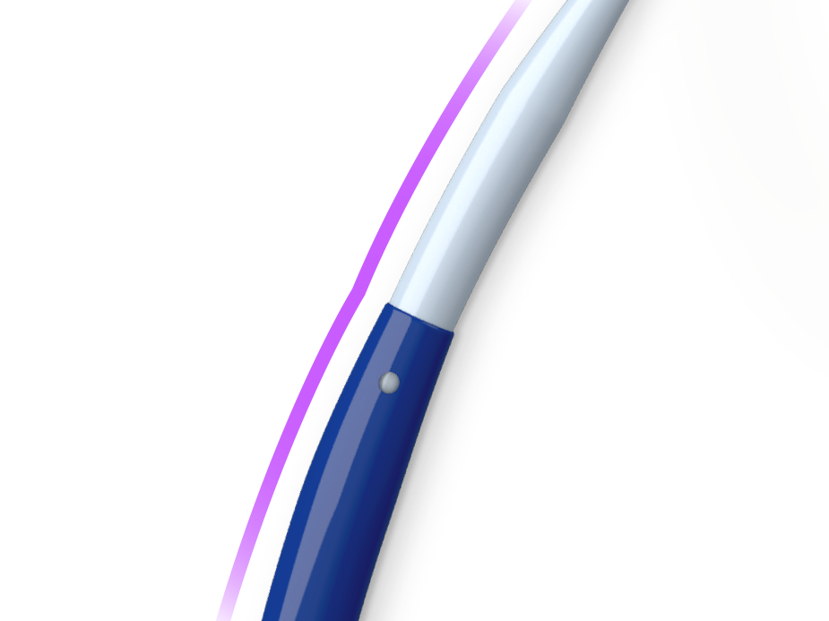 Smooth dilator-to-sheath transition on the VersaCross Access Solution.