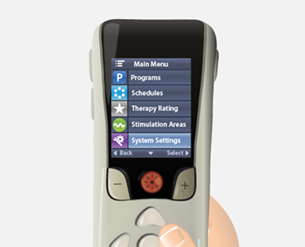 freelink remote select system settings screen.