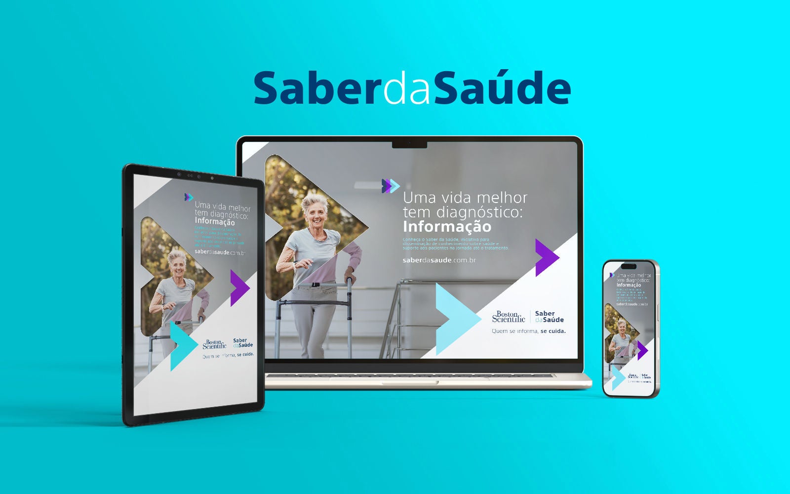 Mockup Home Saber da Saúde
