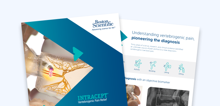 Intracept Vertebrogenic Pain Relief: You hold the power of transformational pain relief HCP brochure
