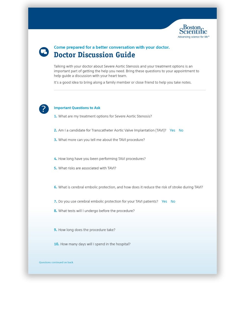 TAVI Doctor Discussion Guide Thumbnail