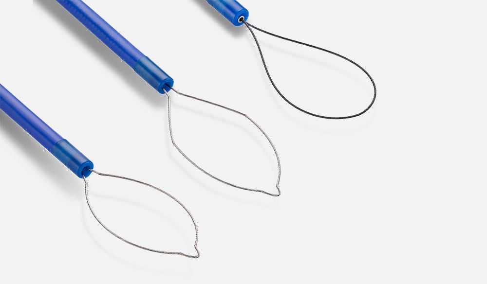 3 shapes of snares, angled