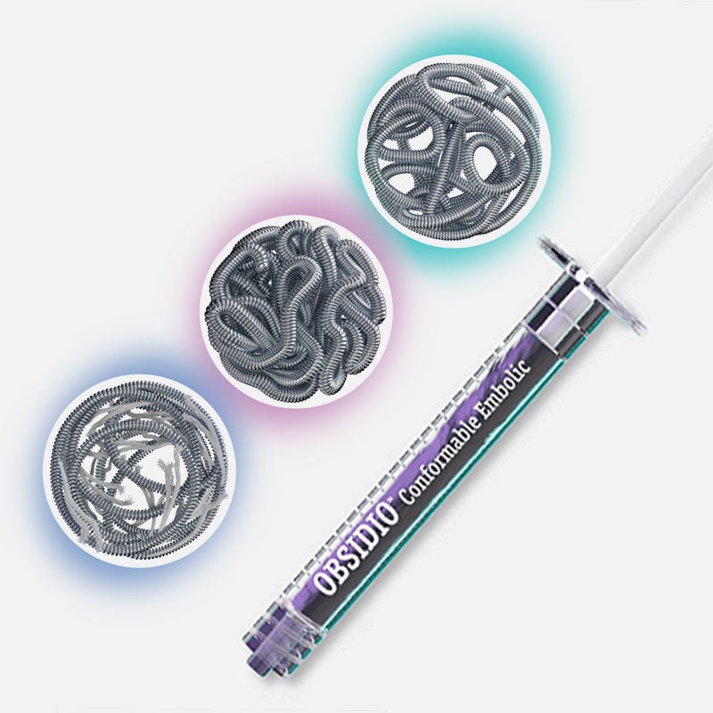 Obsidio Conformable Embolic and Embold coils.