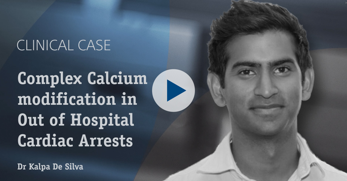 Dr. Kalpa De Silva presents a case of complex calcium modification in an out of hospital cardiac arrest