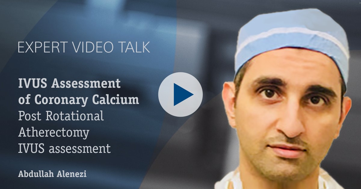 IVUS Assessment of Coronary calcium, post rotational atherectomy (3/3)<br><i>Alenezi Abdullah</i>