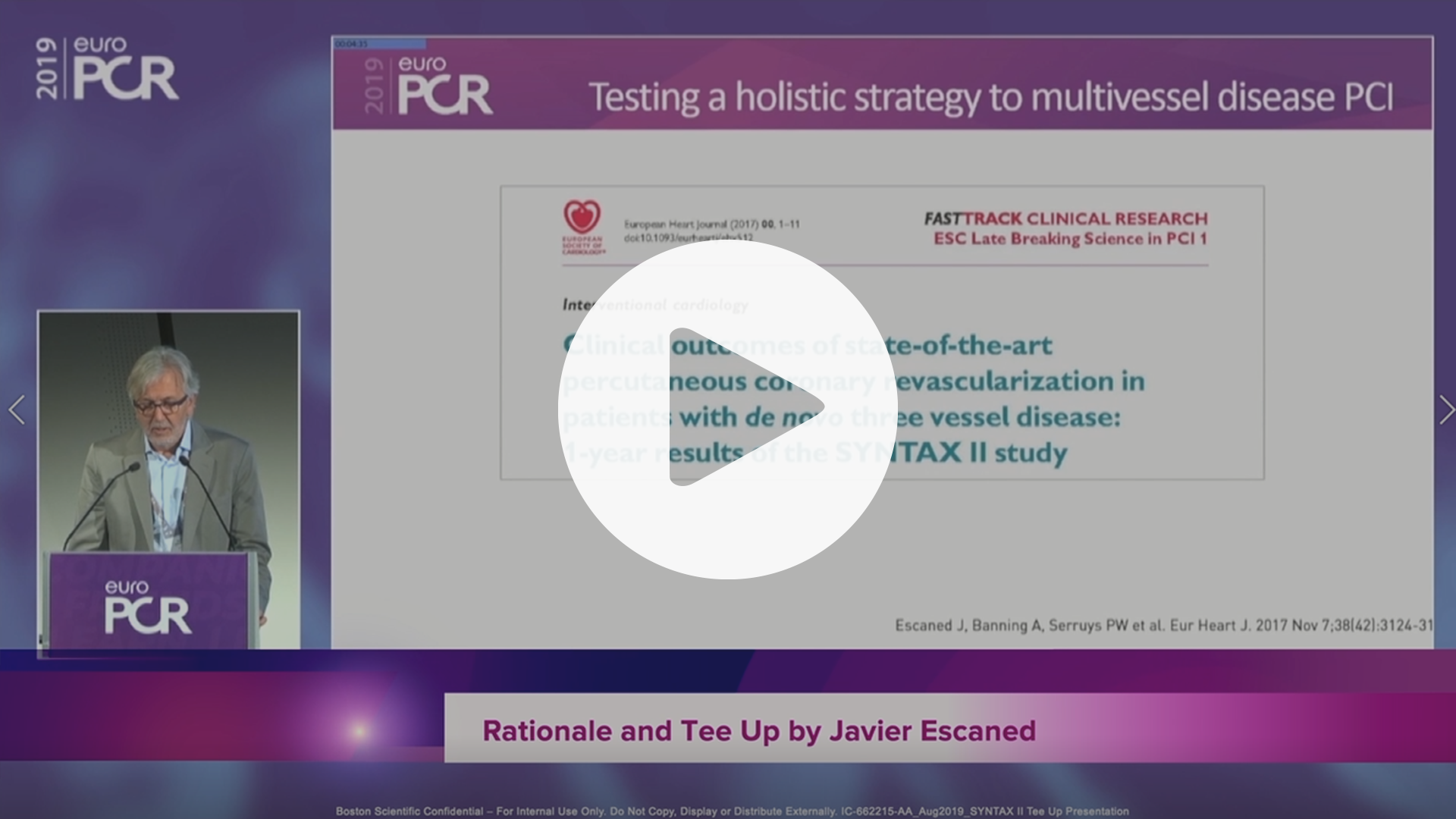 SYNTAX II Rationale and Tee Up by Javier Escaned, VIdeo