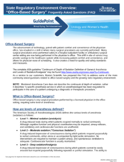 Office Based Surgery FAQs