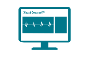 Heart connect icon