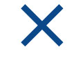 Icon of a blue X..