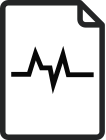 Icon of Heart Rhythm Representing the LATITUDE Clarity Data Management System 
