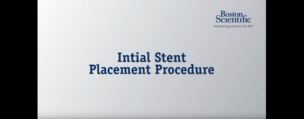 Initial Stent Placement Procedure