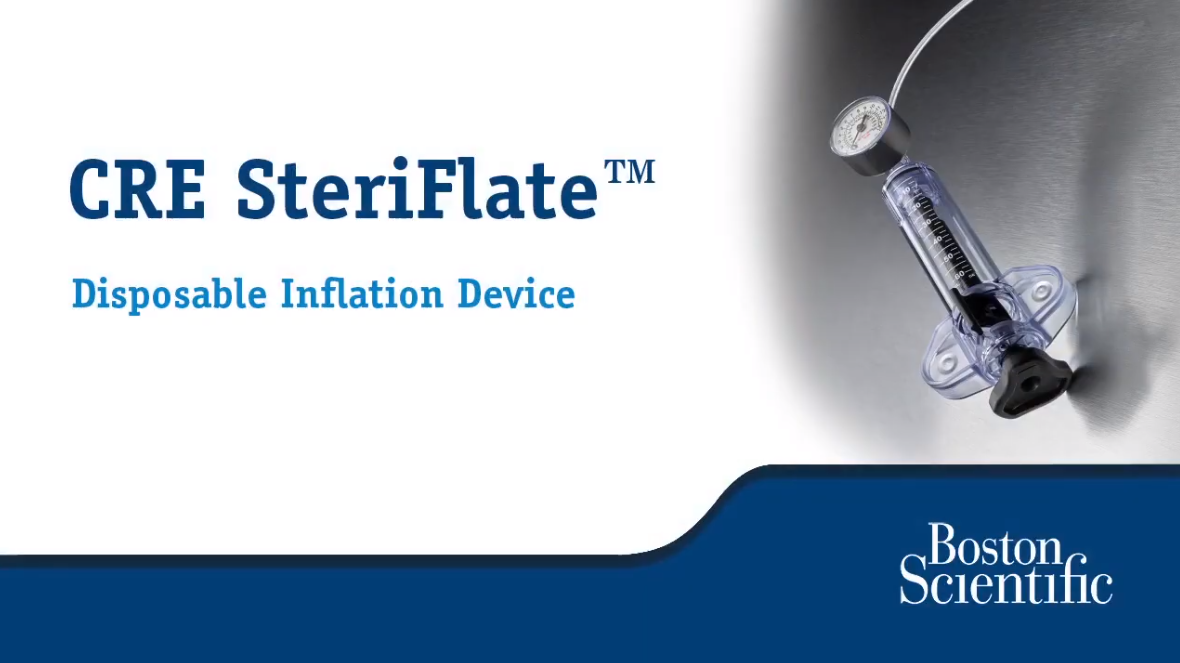 CRE™ SteriFlate Disposable Inflation Device Set-up and Use Video Tutorial