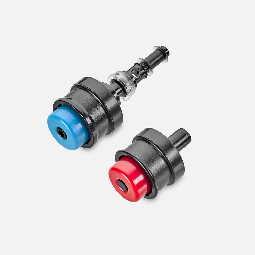 Orca sterile, single use air-water and suction valves. 
