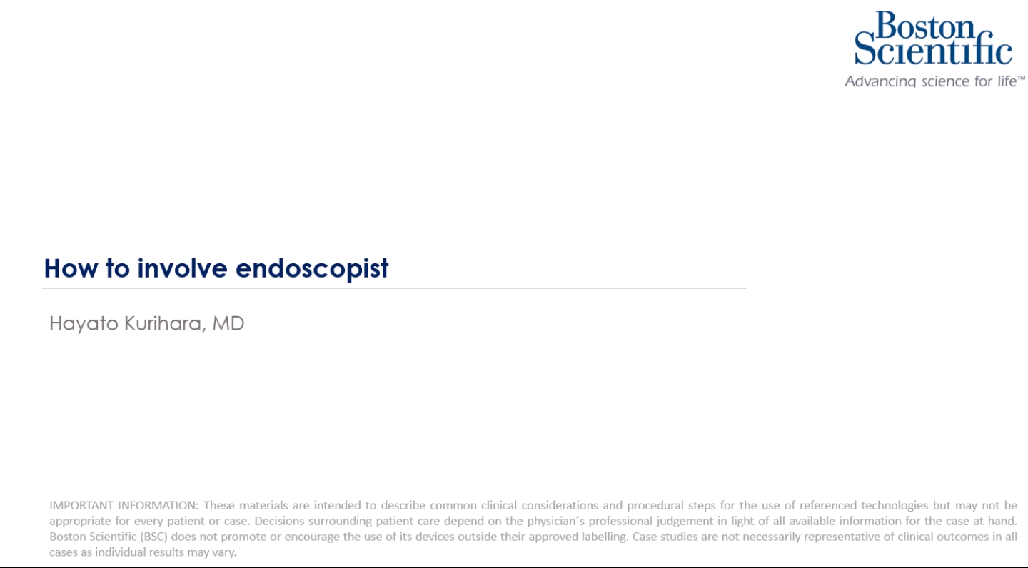 How to involve your endoscopist?