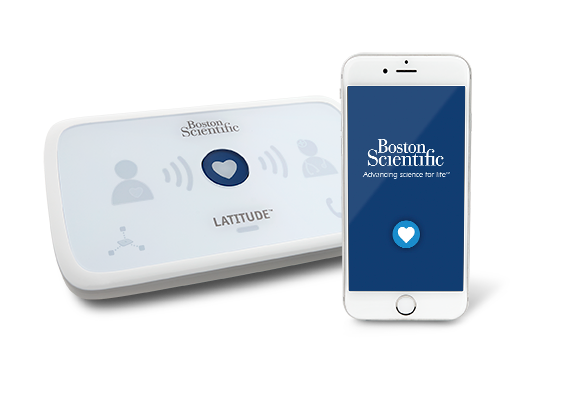 MyLATITUDE™ Patient App with device and mobile phone
