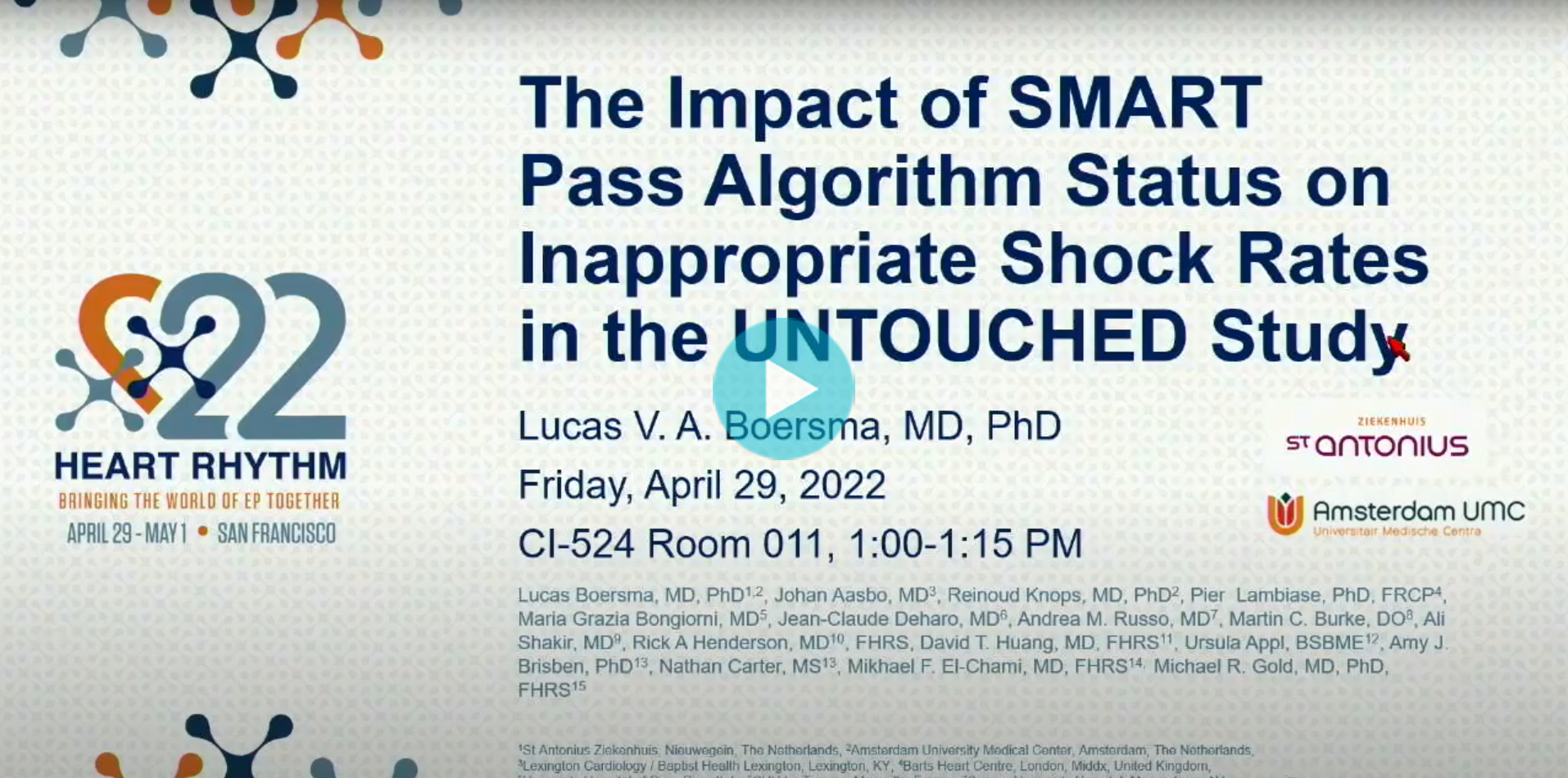 The Impact of SMART Pass Algorithm Status on Inappropriate Shock Rates in the UNTOUCHED Study.