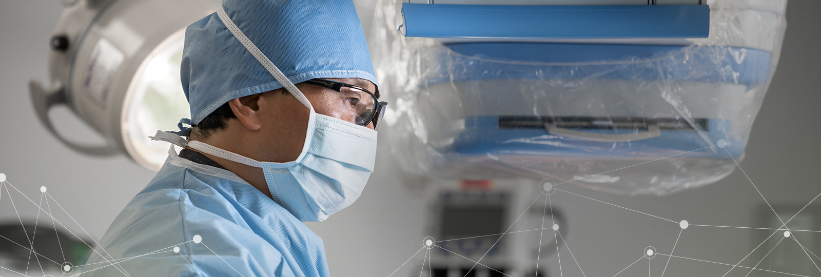 Electrophysiologist implanting a cardiac device.