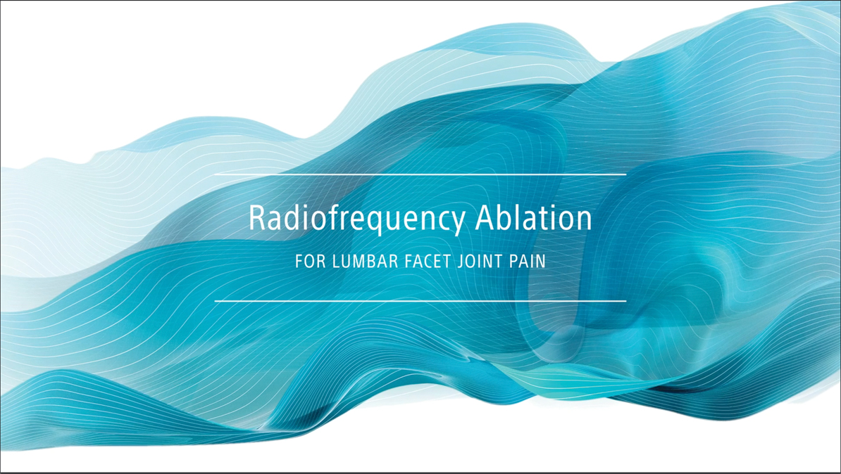 Radiofrequency ablation for lumbar facet joint pain
