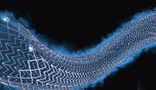 Downloadable image of the Eluvia Drug-Eluting Stent on a black background.