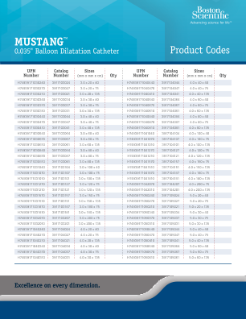 Mustang Product Code Brochure