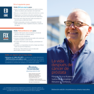 Prostate Cancer Brochure - Spanish