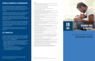 ED Treatment Options Brochure - Spanish