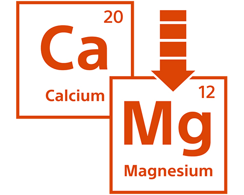 Calcium and Magnesium icons from periodic table.