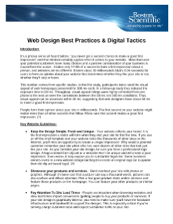 Web Design Best Practices & Digital Tactics