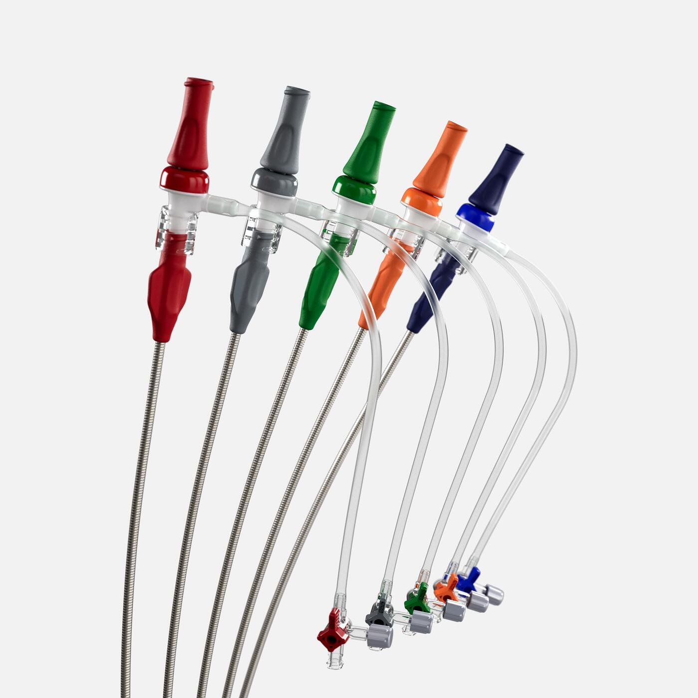 Catapult Guide Sheath on gray background.