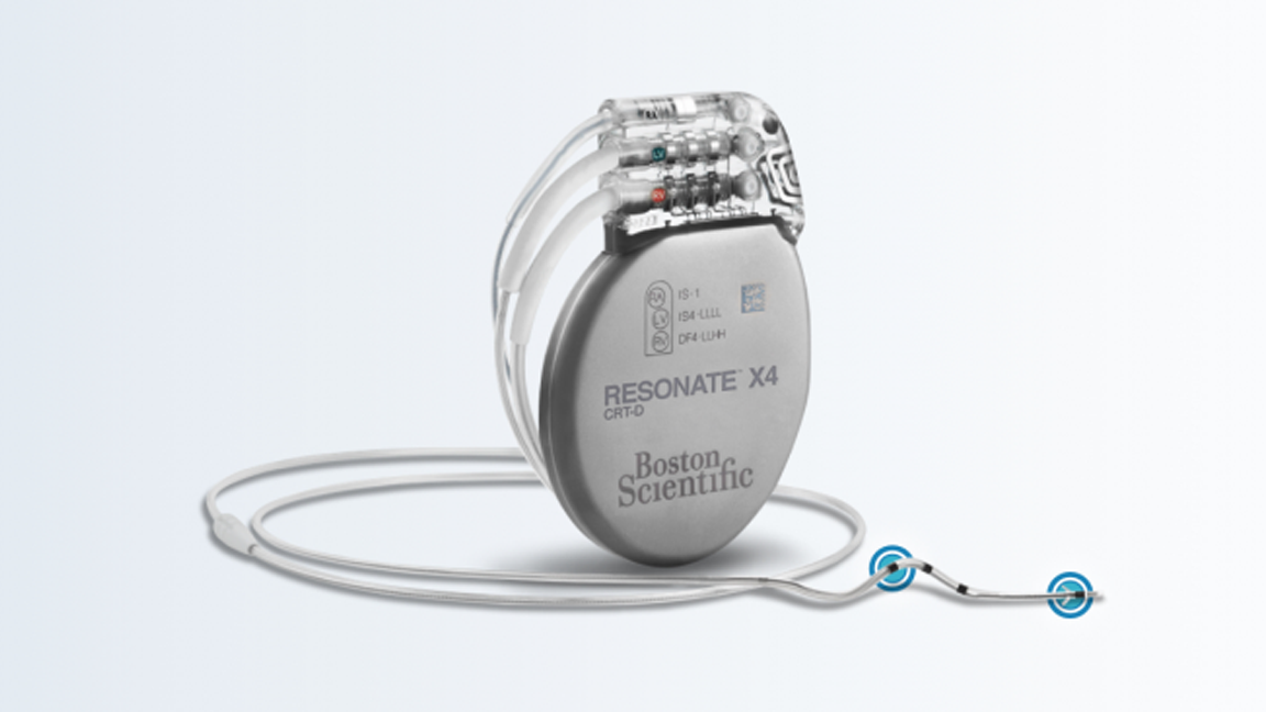 RESONATE X4 Cardiac Resynchronization Therapy Defibrillator (CRT-D) device.