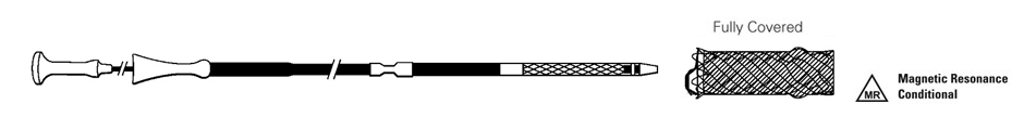 CAD drawing of the WallFlex Biliary PLUS Metal Stent.