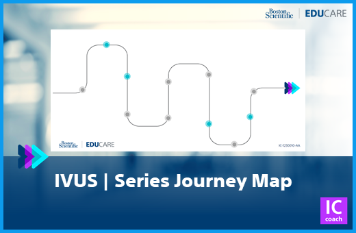 Cover image displaying graphic for the IVUS Training Series of Videos in EDUCARE training portal
