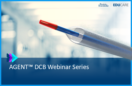 AGENT DCB Webinar Series on EDUCARE features cardiology experts discussing clinical data and optimizing treatment options for ISR patients.
