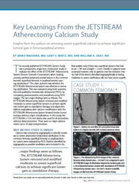 Thumbnail of Key Learnings from the JETSTREAM Atherectomy Calcium Study