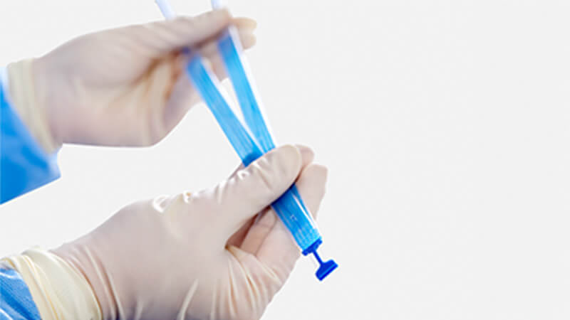 Healthcare worker holding Ultra mesh.