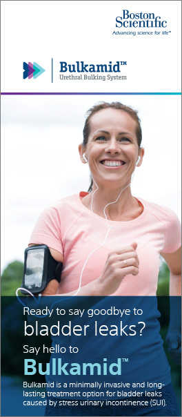Bulkamid™ Urethral Bulking System patient brochure thumbnail.