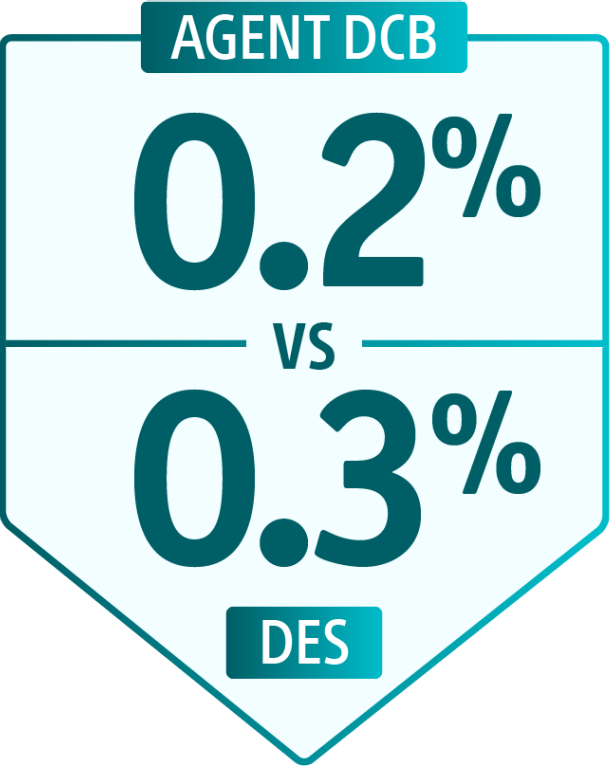 A comparison between AGENT DCB and DES