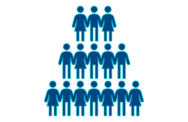 People in a pyramid Icon